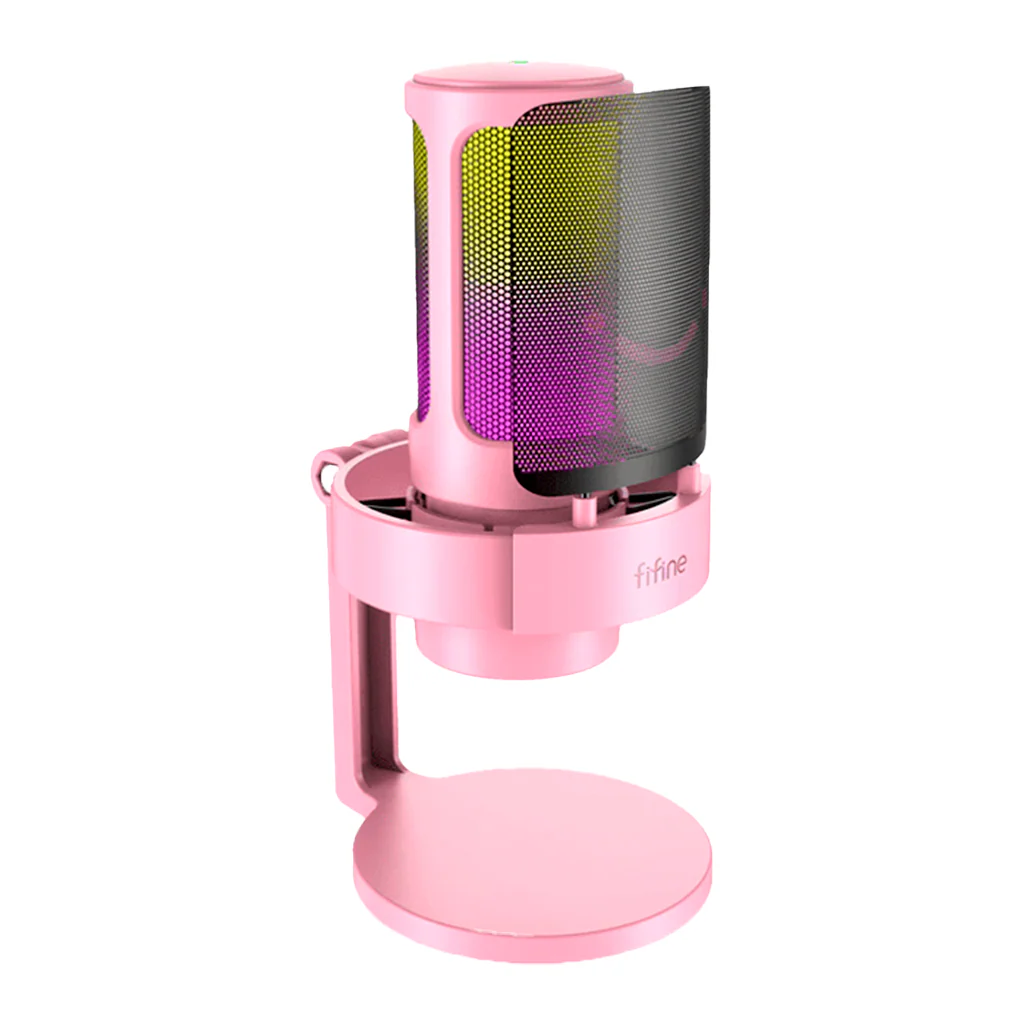 MICROFONO FIFINE A8 | CONDENSADOR | RGB | ROSADO - Imagen 3