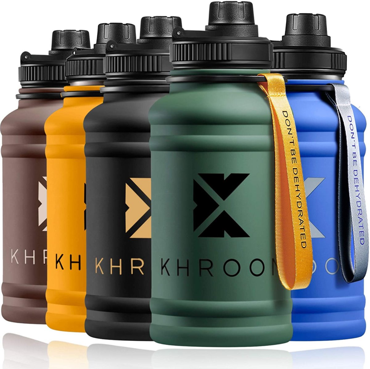 Khroom® Botella de Agua XXL de 1.3 y 2.2 litros de Acero Inoxidable - Imagen 2