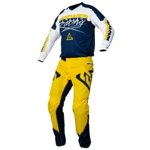 TRAJE ANSWER SYNCRON PRO GLO AMARILLO AZUL