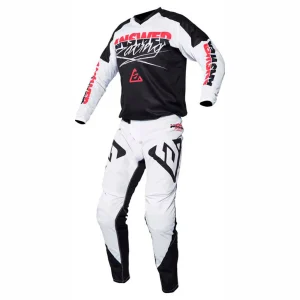 TRAJE ANSWER SYNCRON PRO GLO BLANCO/NEGRO/ROSA