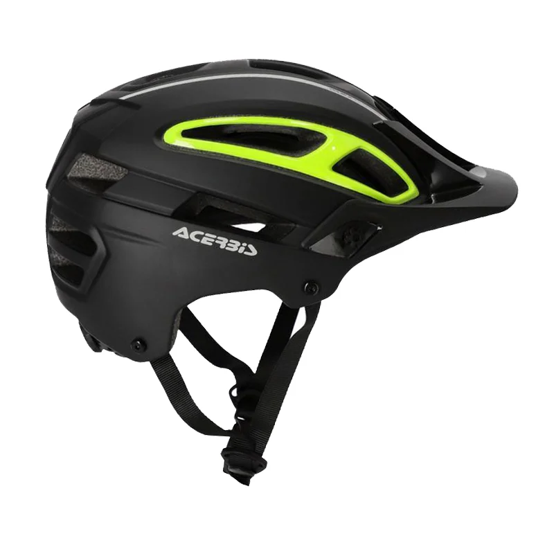 CASCO ACERBIS DOUBLEP MTB NEGRO AMARILLO FLUOR - Imagen 4