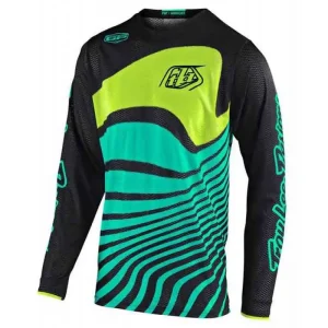 TRAJE TROY LEE GP AIR DRIFT BLACK-TURQUOISE
