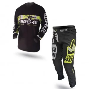 TRAJE 1UP4D KRONOS NEGRO AMARILLO FLUOR
