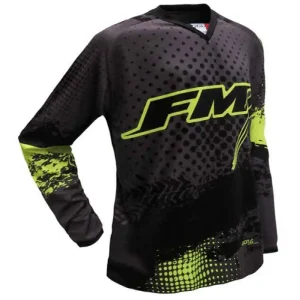 TRAJE FM RACING FORCE X26 NEGRO-AMARILLO